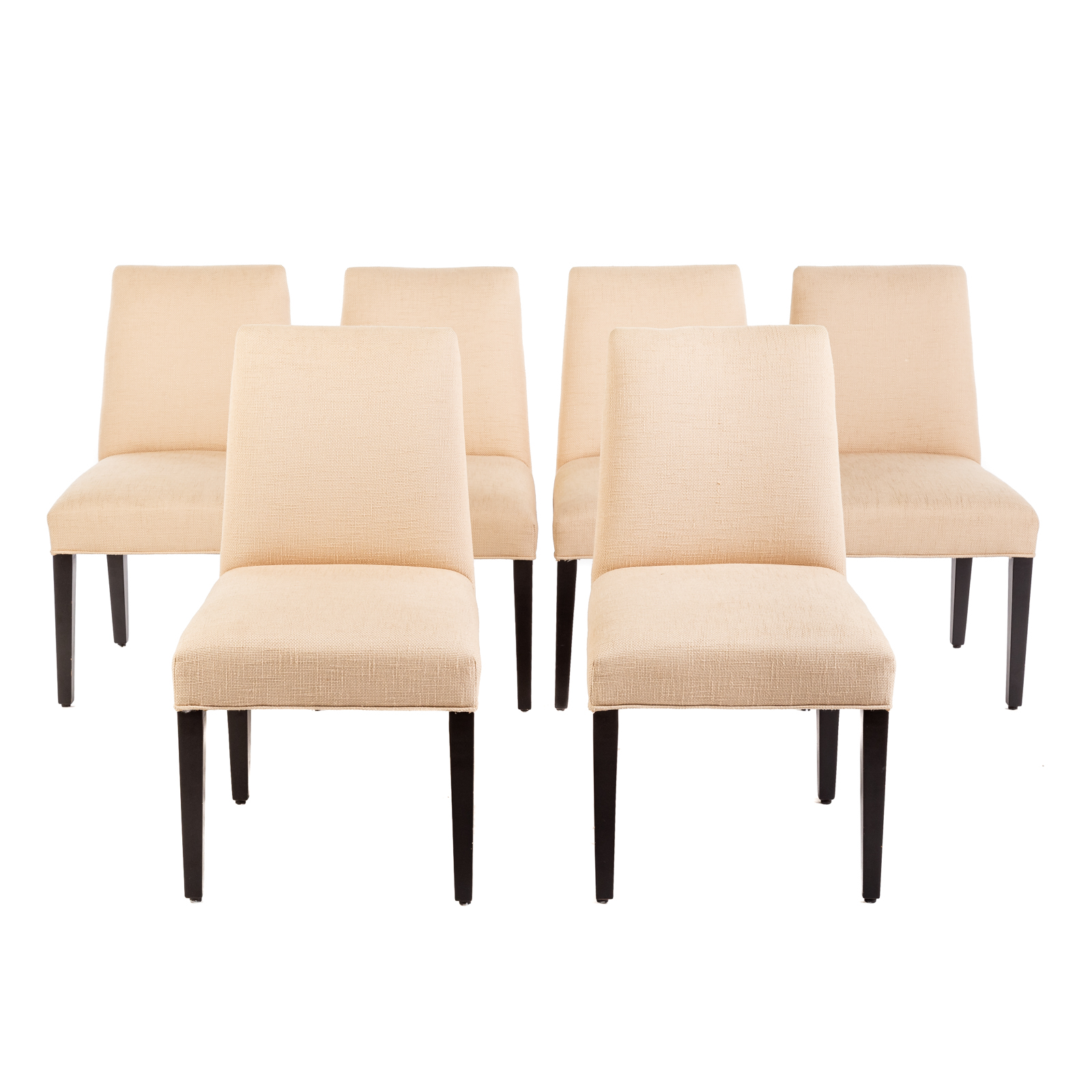 Appraisal: SIX CONTEMPORARY UPHOLSTERED DINING CHAIRS th century made by Design