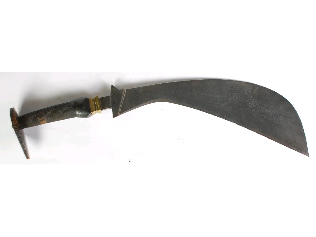 Appraisal: NINETEENTH CENTURY INDIAN ADYA KATTI having single edge angled blade