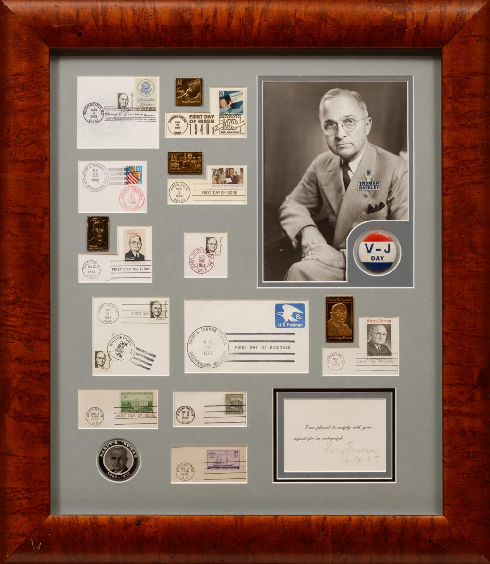 Appraisal: Harry S Truman rd US President - shadowbox presentation incl