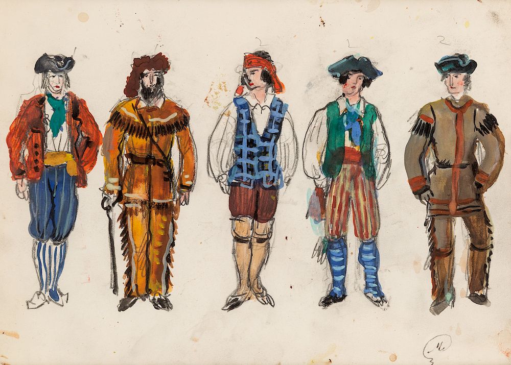 Appraisal: MSTISLAV DOBUZHINSKY RUSSIAN-LITHUANIAN - MSTISLAV DOBUZHINSKY RUSSIAN-LITHUANIAN - Costume Designs