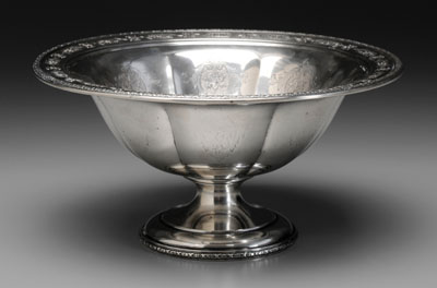 Appraisal: Louis XIV Towle sterling center bowl footed marks for Towle