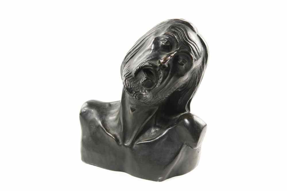 Appraisal: BRONZE - Bronze bust of Christ by G Danise head