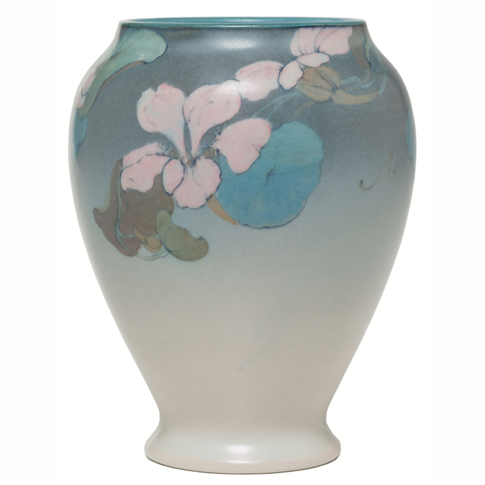 Appraisal: Beautiful Rookwood vase shouldered form with a finely painted floral