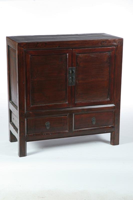 Appraisal: CABINET Chinese th century Mortised construction Two doors over two