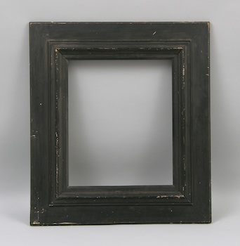 Appraisal: A Wide Black Painted Picture Frame A - wide vintage