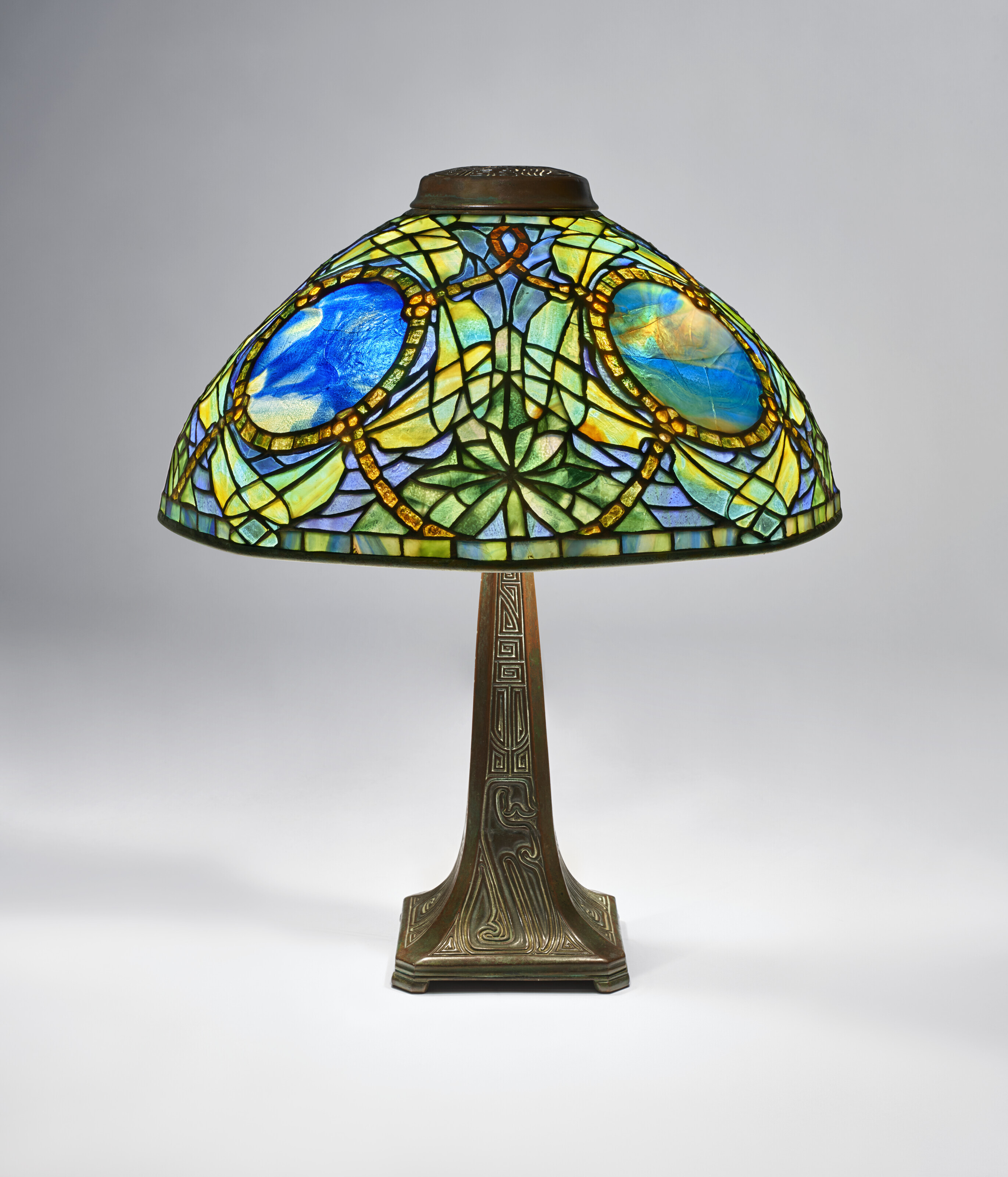 Appraisal: TIFFANY STUDIOS Rare 'Pond Dragonfly' Table Lamp circa leaded glass