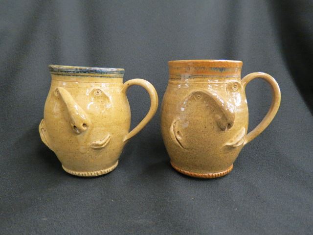 Appraisal: Little Mountain Tryon N C Pottery Mugs excellent