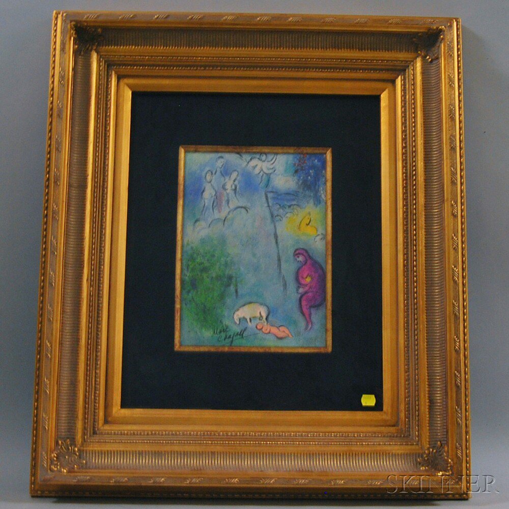 Appraisal: After Marc Chagall French Russian - Decouverte de Chloe par