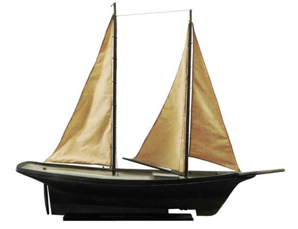 Appraisal: Schooner ship model AMERICA- Salisbury Mass owned built by Lincoln