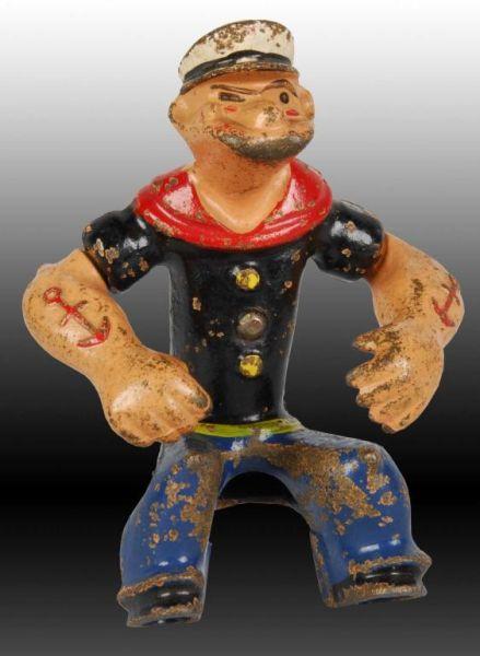 Appraisal: Cast Iron Hubley Popeye Figure Description Moveable arms this is