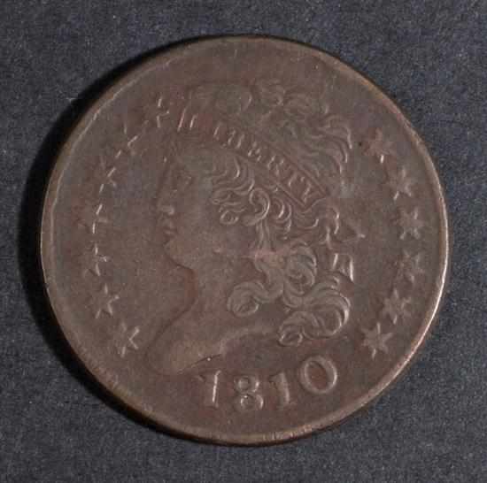 Appraisal: United States classic head type copper half cent EF- Estimate