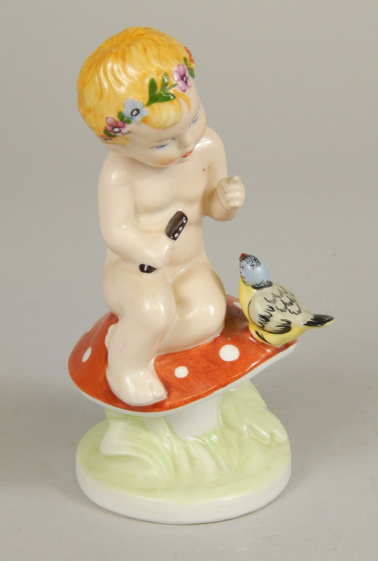 Appraisal: A modern Royal Dux porcelain figure of a nude child