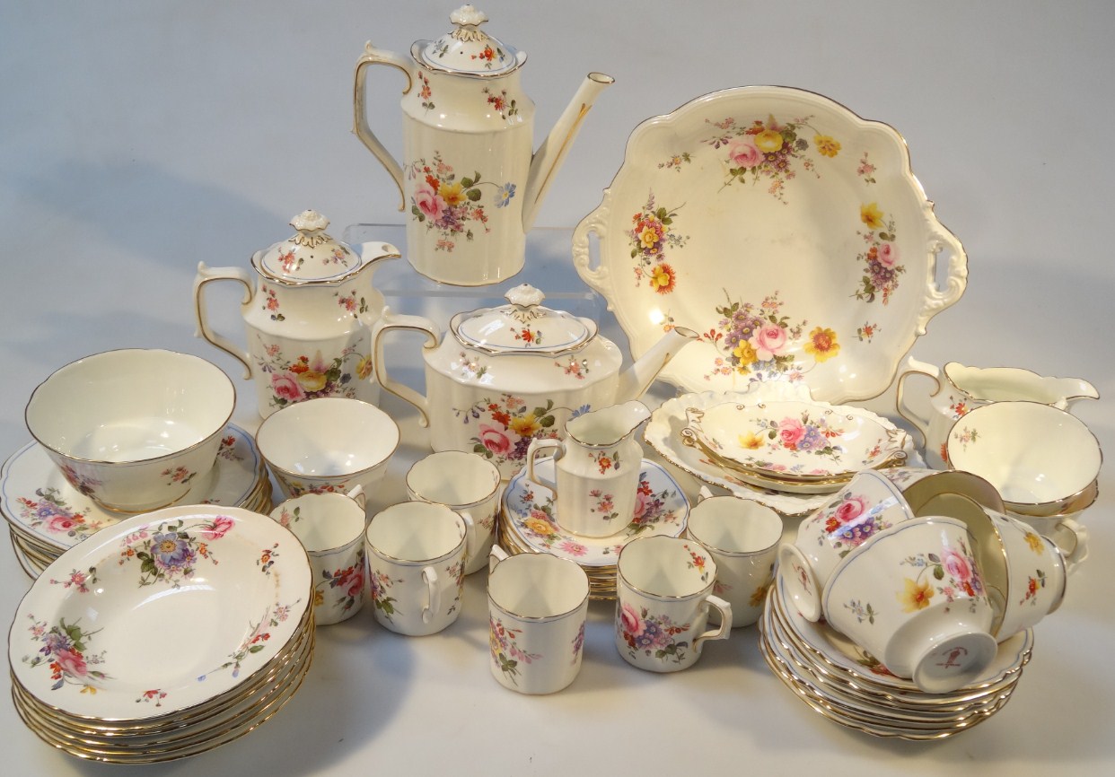 Appraisal: A quantity of Royal Crown Derby Posie pattern teaware etc