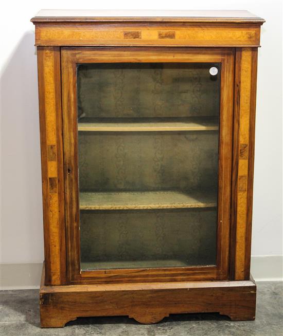 Appraisal: Sale Lot A Walnut Display Cabinet th century Height x