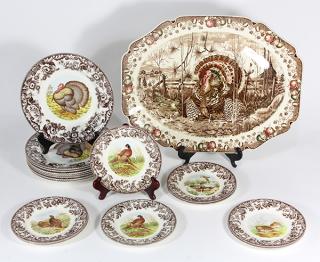 Appraisal: lot of Spode transferware table service in the Pheasant pattern