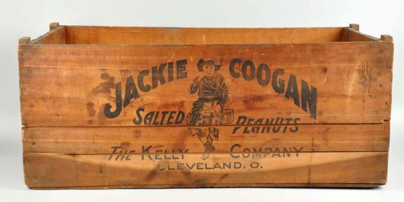 Appraisal: Large Jackie Coogan Peanuts Shipping Crate This wooden shipping crate