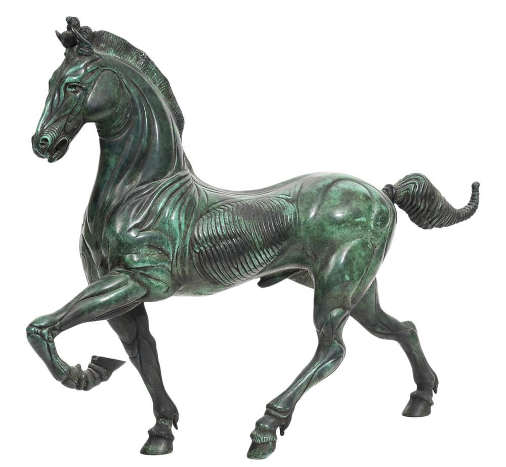 Appraisal: LUDOVICO DE LUIGI BRONZE HORSE SCULPTURELudovico de Luigi Italian Born