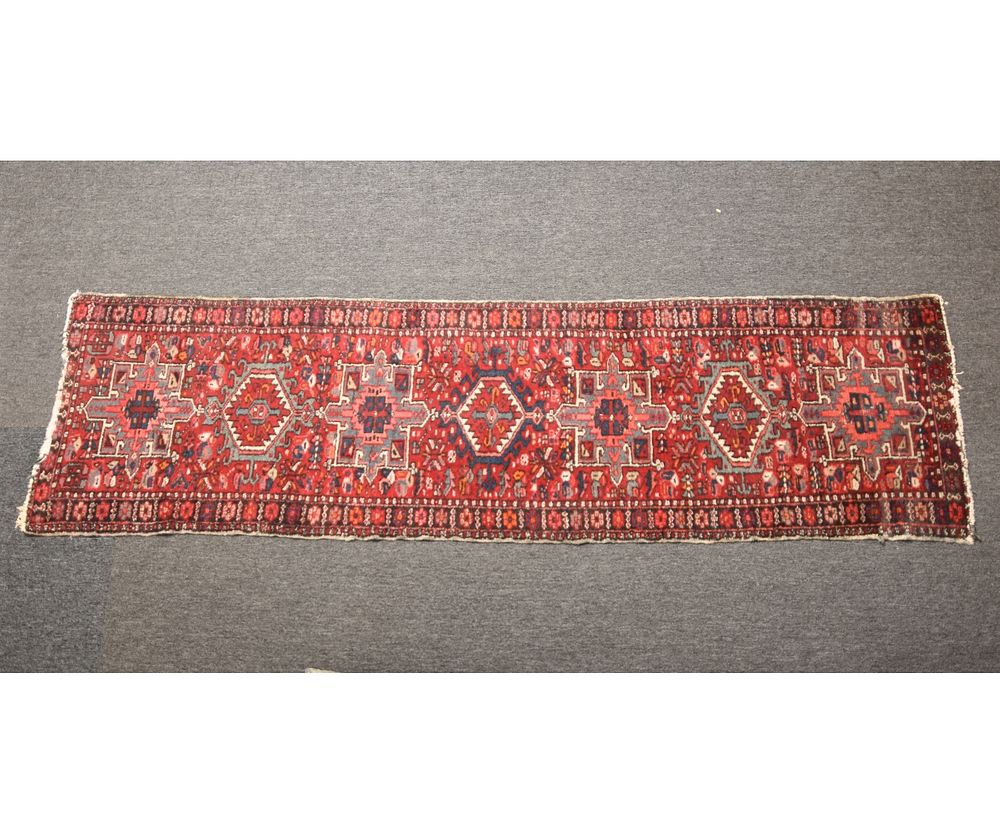 Appraisal: Hamdan Hall Runner Hamdan hall runner with six center geometric