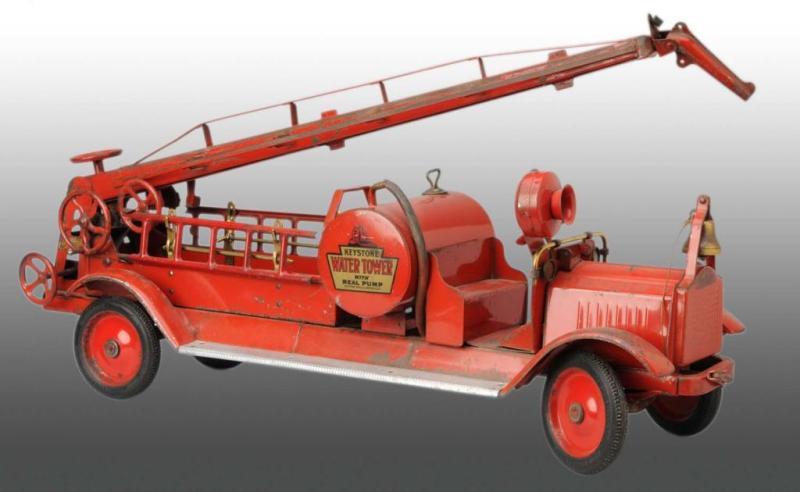 Appraisal: Pressed Steel Keystone Water Tower Fire Truck Toy Description American