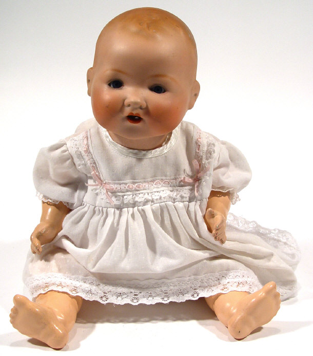 Appraisal: Armand Marseille bisque headed doll with open and close eyes