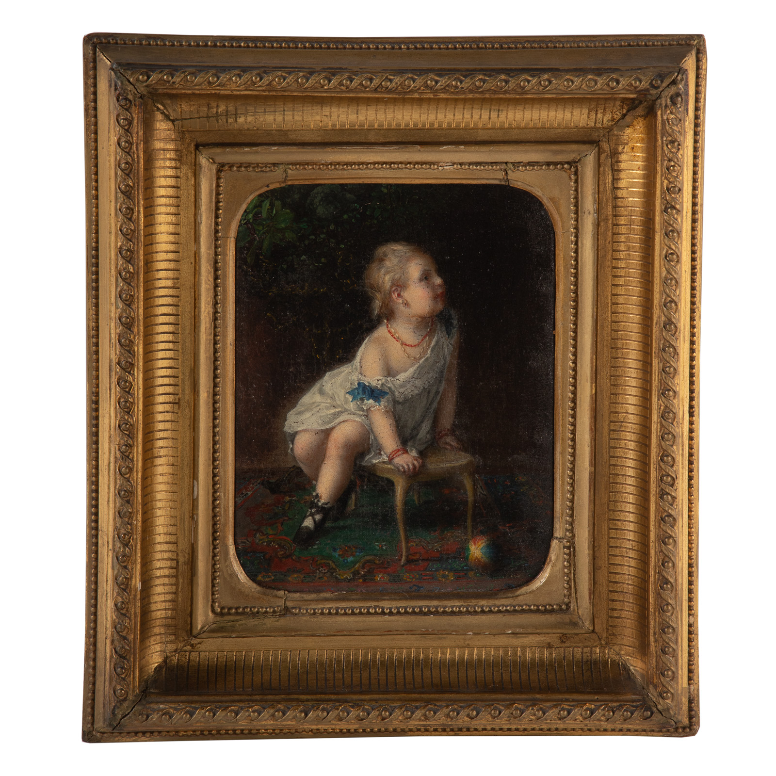 Appraisal: CONTINENTAL SCHOOL TH C PORTRAIT OF A CHILD OIL th