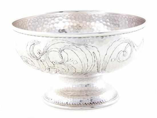 Appraisal: Tiffany Co Aesthetic Movement sterling centerbowl New York circa -