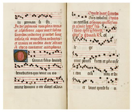 Appraisal: PROCESSIONAL use of Rome in Latin Northern France c illuminated