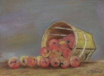 Appraisal: Unknown Artist American early th Century Peach Harvest Pastel on