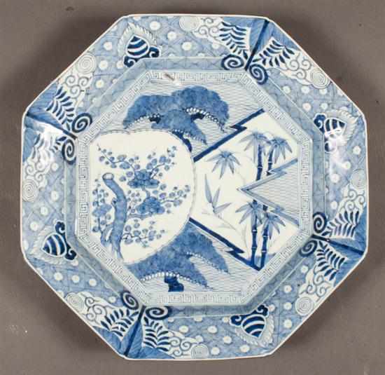 Appraisal: Japanese Arita porcelain octagonal charger fourth quarter- th century with