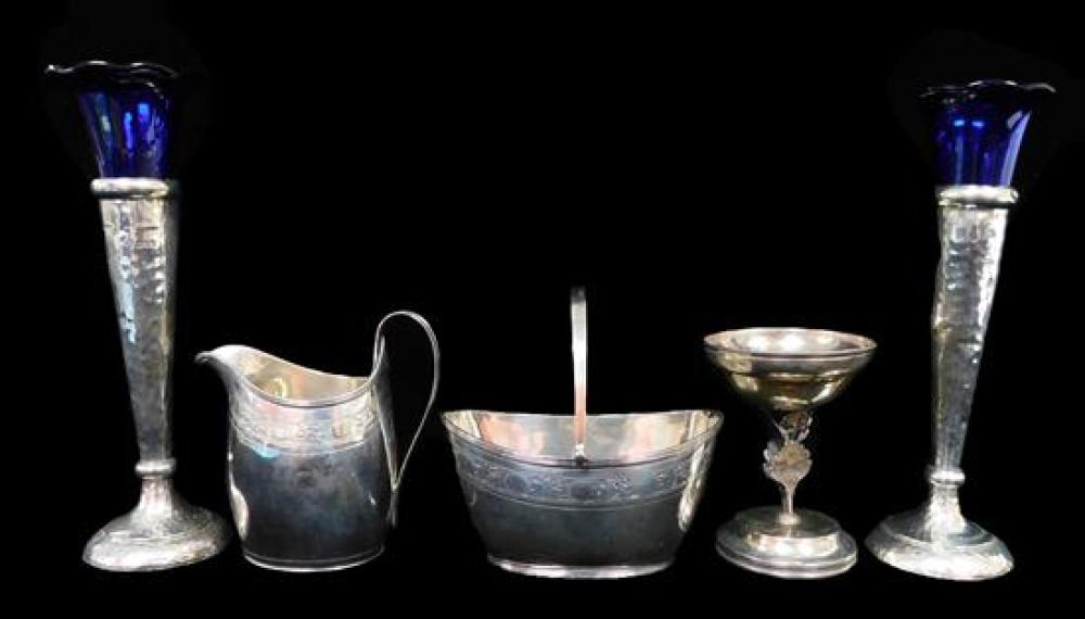 Appraisal: STERLING Mostly English sterling five pieces varied styles and makers