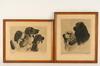 Appraisal: SET PHOTOLITHOS OF DRYPOINT ETCHINGS - Portraits of Hunting Dogs