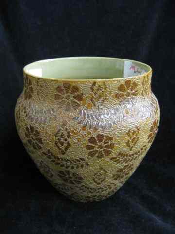 Appraisal: Doulton Lambeth Art Pottery Jardiniere fine textured finish with floral