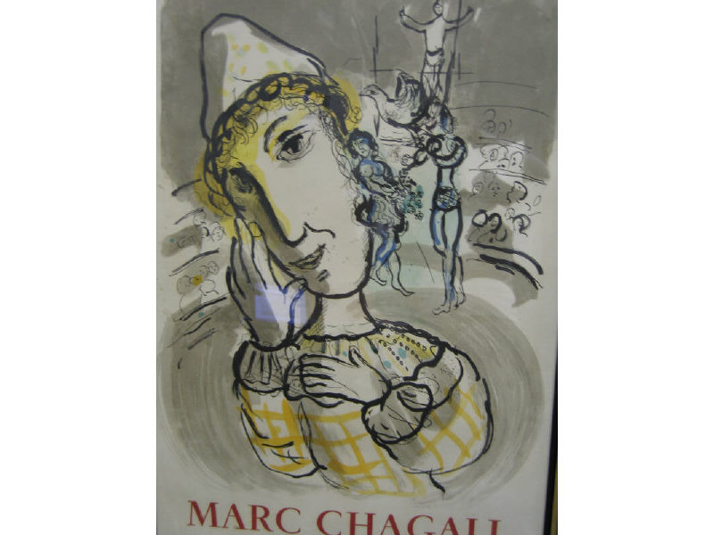 Appraisal: MARC CHAGALL RUSSIAN FRENCH - CIRCUS WITH YELLOW CLOWN color