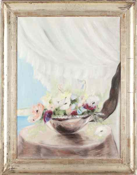 Appraisal: Marie-Yvonne Picard Fr th c Anemonesoil on canvas pastel tones