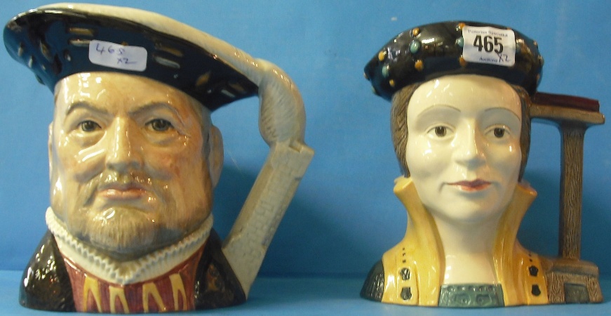 Appraisal: Royal Doulton large Character Jugs Catherine Parr D and Henry