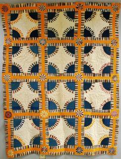 Appraisal: Pieced Cotton New York Beauty Variant Quilt late th century