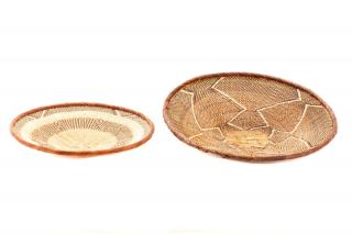 Appraisal: Two Tonga Binga Woven Baskets Tonga African Binga Region Zimbabwe