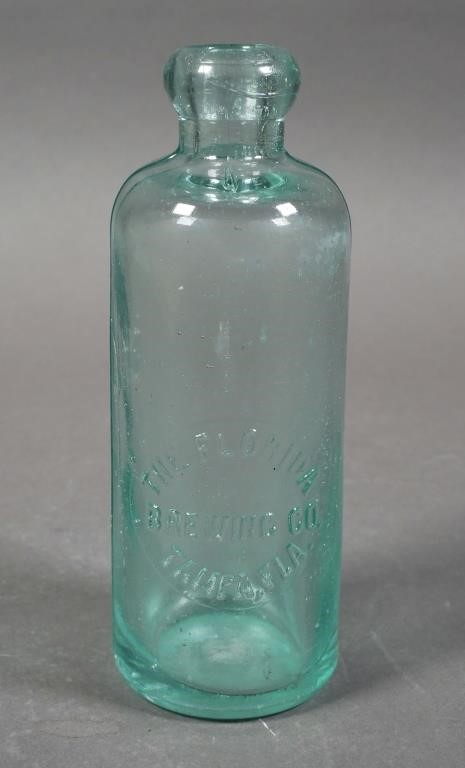 Appraisal: Antique heavy glass Blobtop bottle high The Florida Brewing Co