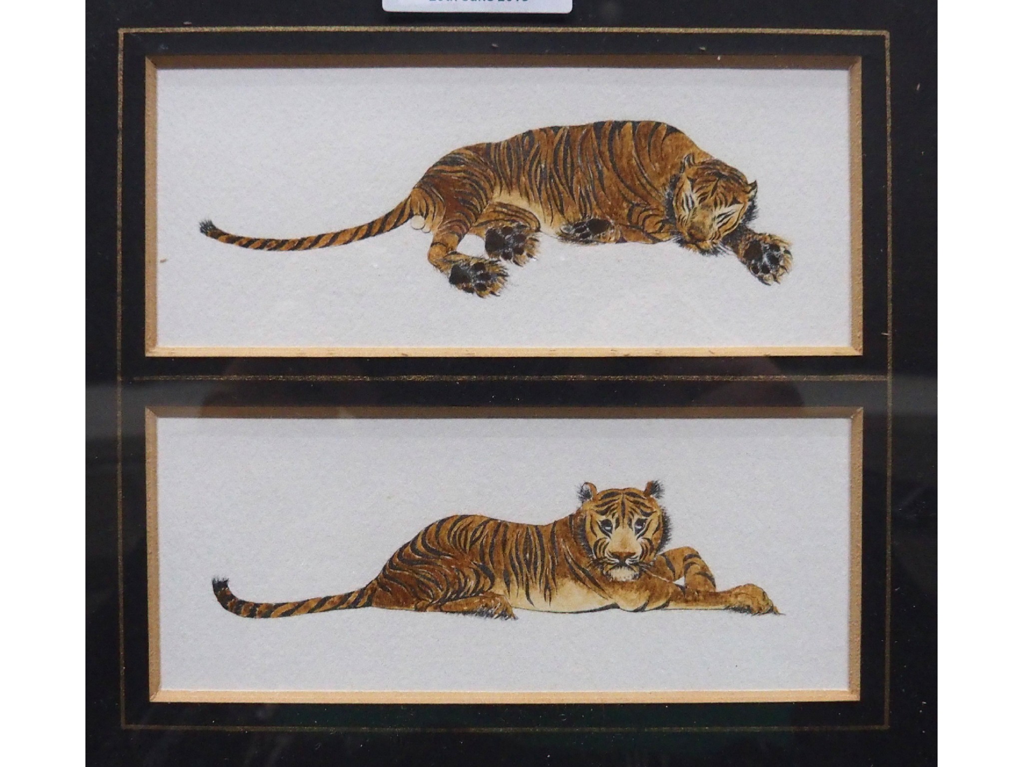 Appraisal: ALICE SCOTT Tigers Aspinall's Game Reserve watercolour and various miscellaneous