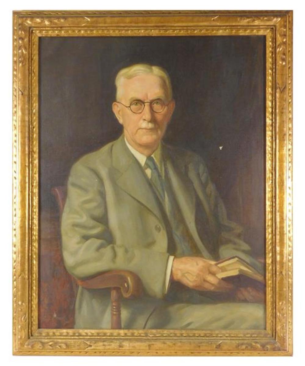 Appraisal: Harold Abbott Green Canadian - Portrait of Roger Welles oil