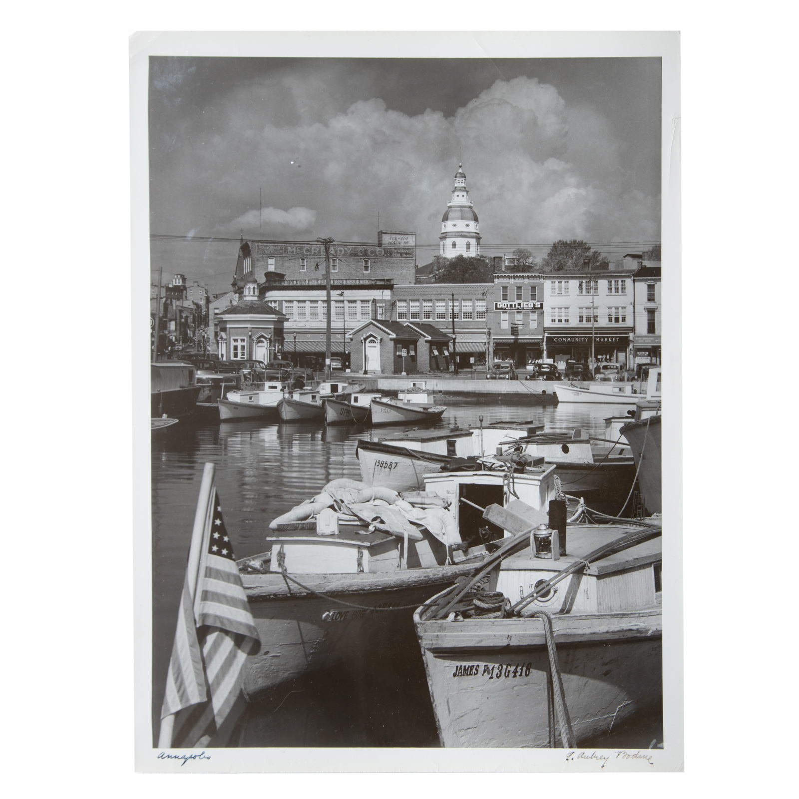 Appraisal: A AUBREY BODINE ANNAPOLIS PHOTOGRAPH American - Gelatin silver print