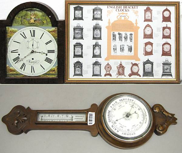 Appraisal: Decorative Arts Comprising mahogany weather station by Dollond London height