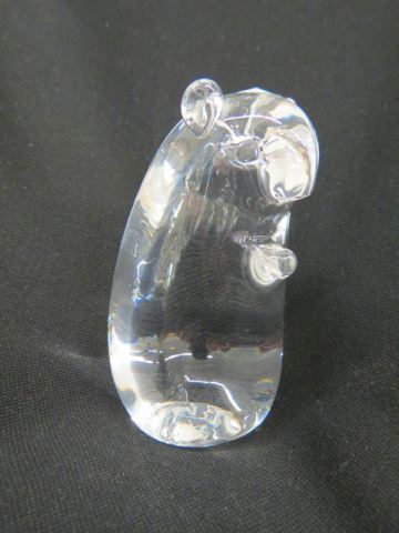 Appraisal: Steuben Crystal Figurine of a Hedgehog tall signed excellent