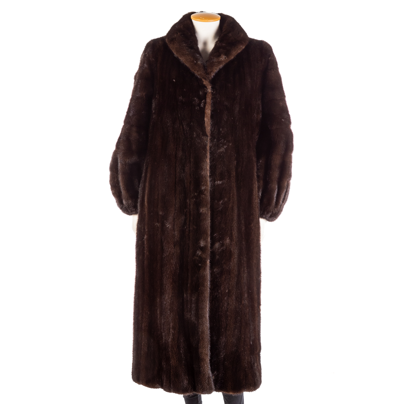 Appraisal: AUMAN WERKMEISTER BROWN MINK FULL-LENGTH COAT