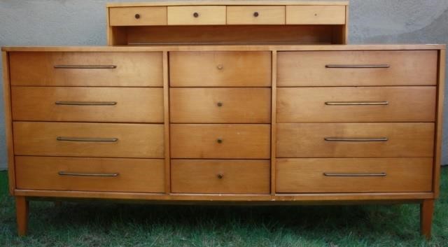 Appraisal: MID-CENTURY MODERN MCM -DRAWER CREDENZA CHEST POSSIBLY BY PAUL MCCOBB