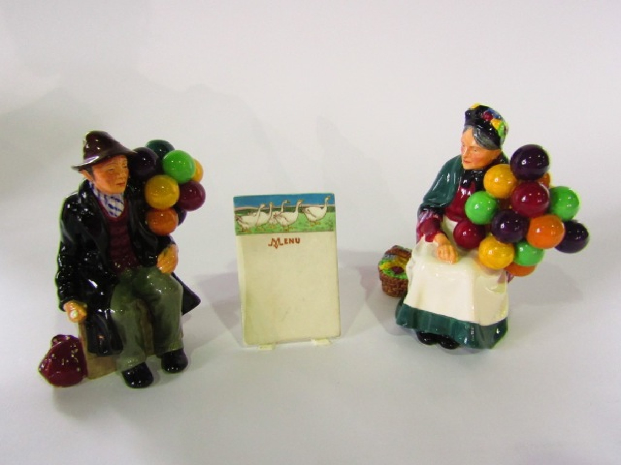 Appraisal: A pair of Royal Doulton figures The Balloon Man HN