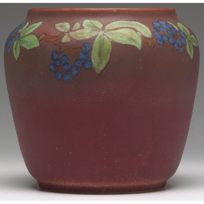 Appraisal: Nice Rookwood vase painted matt with a grapevine design executed