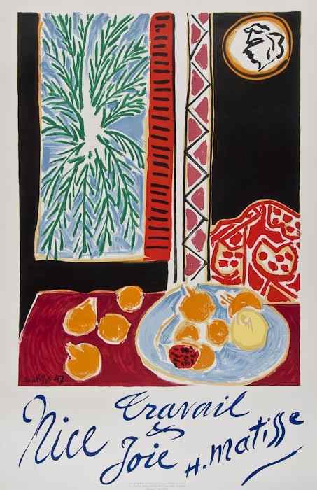 Appraisal: MATISSE Henri - NICE Travail et Joie lithograph in colours