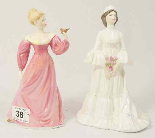 Appraisal: Coalport Figure Ladies of Fashion Affection and The Bride