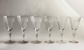 Appraisal: Crystal Stems Set of Wine Stems Adonis Pattern H